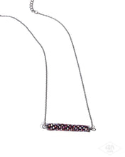 Load image into Gallery viewer, Timelessly Twinkling and Take A Moment - Red and Black Metal Necklace and Bracelet - Pink Diamond 2024