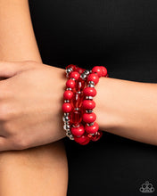 Load image into Gallery viewer, Colorful Charade - Red Bracelets