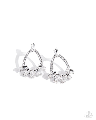 Experience Elegance - White Earrings