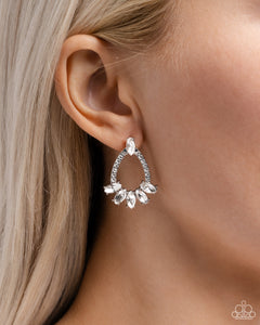 Experience Elegance - White Earrings