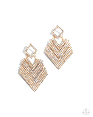 Cautious Caliber - Gold Earrings