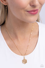 Load image into Gallery viewer, Emblematic Elegance - Gold - F Necklace