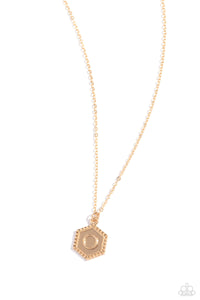 Emblematic Elegance - Gold - O Necklace