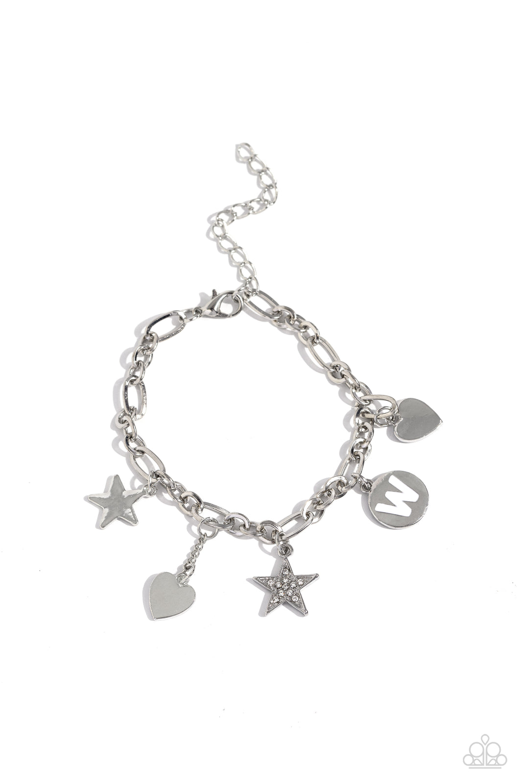 Legacy Letters - White - W Bracelet