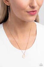 Load image into Gallery viewer, Initial Elegance - Rose Gold - E Necklace