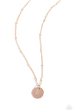 Load image into Gallery viewer, Initial Elegance - Rose Gold - F Necklace