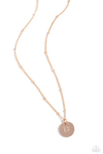 Load image into Gallery viewer, Initial Elegance - Rose Gold - H Necklace
