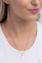 Load image into Gallery viewer, Initial Elegance - Rose Gold - N Necklace