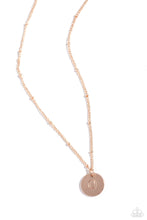 Load image into Gallery viewer, Initial Elegance - Rose Gold - O Necklace