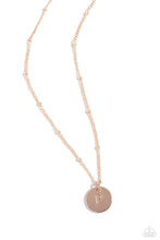 Load image into Gallery viewer, Initial Elegance - Rose Gold - P Necklace