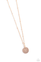 Load image into Gallery viewer, Initial Elegance - Rose Gold - V Necklace