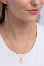 Load image into Gallery viewer, Initial Elegance - Rose Gold - V Necklace