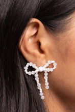 Load image into Gallery viewer, The BOW Must Go On - White Earrings