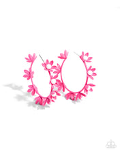 Load image into Gallery viewer, Flower Vine - Pink Earrings