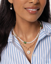 Load image into Gallery viewer, Painted Pageantry - Green Necklace