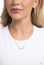 Load image into Gallery viewer, Birth Month Bling - April - Silver Necklace