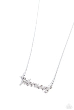 Load image into Gallery viewer, Birth Month Bling - February - Silver Necklace