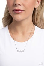 Load image into Gallery viewer, Birth Month Bling - February - Silver Necklace