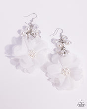 Load image into Gallery viewer, Fashionable Flower Girl - White Earrings