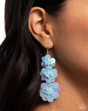 Load image into Gallery viewer, Beaded Bouquet - Blue Earrings