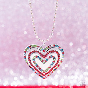 Hallucinatory Hearts - Red Necklace