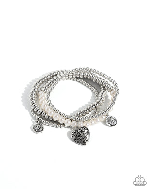 Filigree Fairytale - White Bracelet