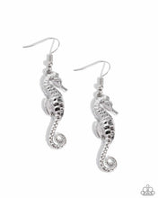 Load image into Gallery viewer, Seahorse Sheen - Silver Earrings