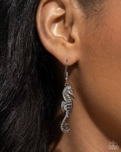 Load image into Gallery viewer, Seahorse Sheen - Silver Earrings