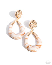 Load image into Gallery viewer, High-Sheen Swirls - Gold Earrings