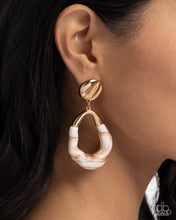 Load image into Gallery viewer, High-Sheen Swirls - Gold Earrings