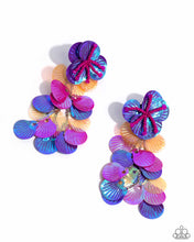 Load image into Gallery viewer, Under the Waves - Purple Earrings