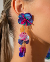 Load image into Gallery viewer, Under the Waves - Purple Earrings