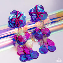 Load image into Gallery viewer, Under the Waves - Purple Earrings
