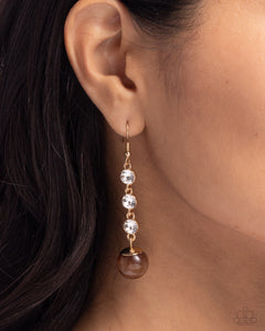 Classy Cadence - Brown Earrings