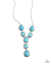 Load image into Gallery viewer, Defaced Deal - Blue Necklace