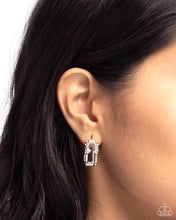 Load image into Gallery viewer, Safety Pin Secret - White Earrings