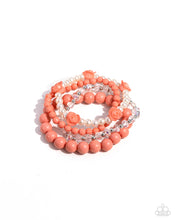 Load image into Gallery viewer, Rosy Retrospection -  Orange Bracelet