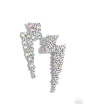Load image into Gallery viewer, Electric Effulgence - White Earrings