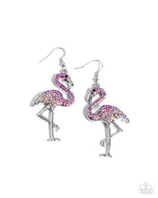 Load image into Gallery viewer, Flamingo Flourish - Pink Earrings