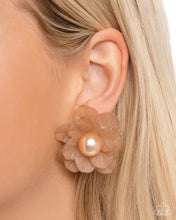 Load image into Gallery viewer, Blooming Backdrop - Brown Earrings