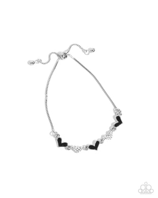 Heart-struck Hype - Black Bracelet