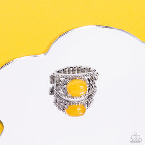 Earthy Embellishment - Yellow Ring