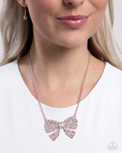 Load image into Gallery viewer, Bewitching Bow - Pink Necklace
