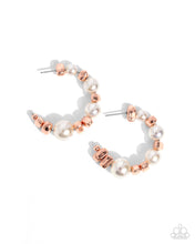 Load image into Gallery viewer, Playful Pearls - Copper Earrings