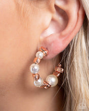 Load image into Gallery viewer, Playful Pearls - Copper Earrings