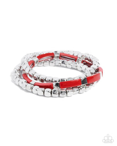 Colorful Cadenza - Red Bracelet