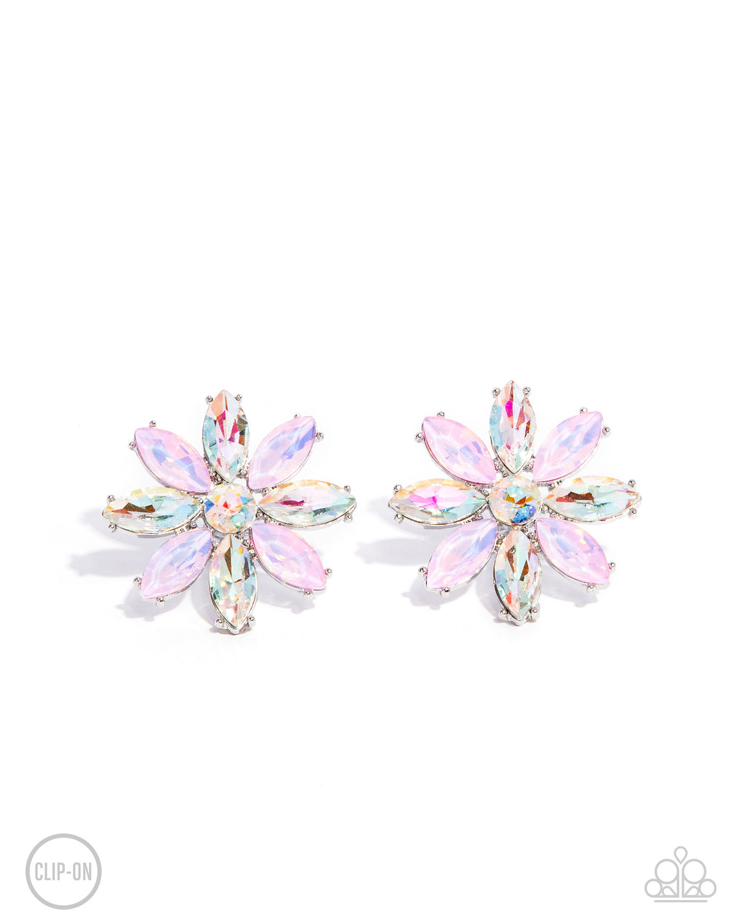 Maiden Makeover - Pink Clip-On Earrings