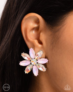Maiden Makeover - Pink Clip-On Earrings