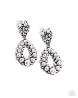 Dapper Debut - Brass Earrings