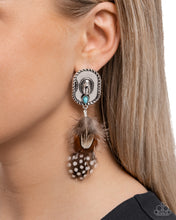 Load image into Gallery viewer, Feathered Fairy Tale - Brown Earrings